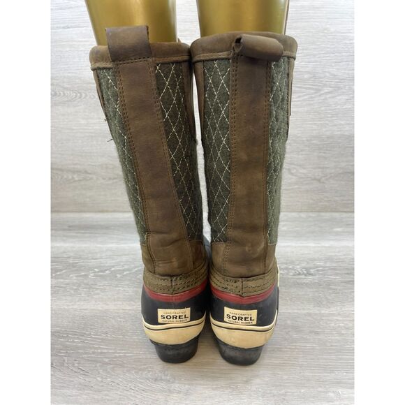 Sorel Sorelli Women's Boot Winter Snow Duck Tall Waterproof Quilted 6 Brown Shoe - Picture 4 of 11